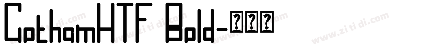 CothamHTF Bold字体转换